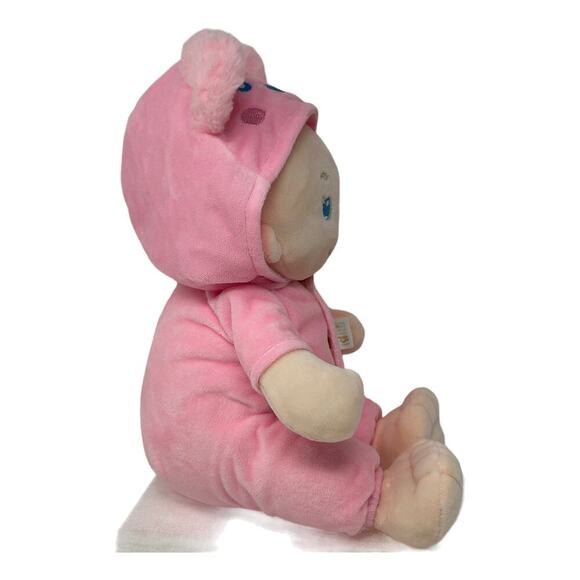 June Garden 12" Sweet Dolly Frida Stuffed Ultra Soft Baby Bear Doll Pink Outfit - Picture 14 of 16